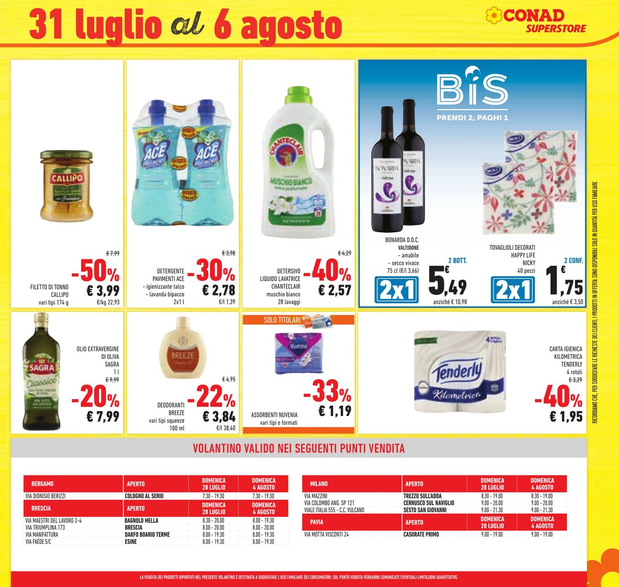 Volantino Conad 24.07.2024 - 06.08.2024