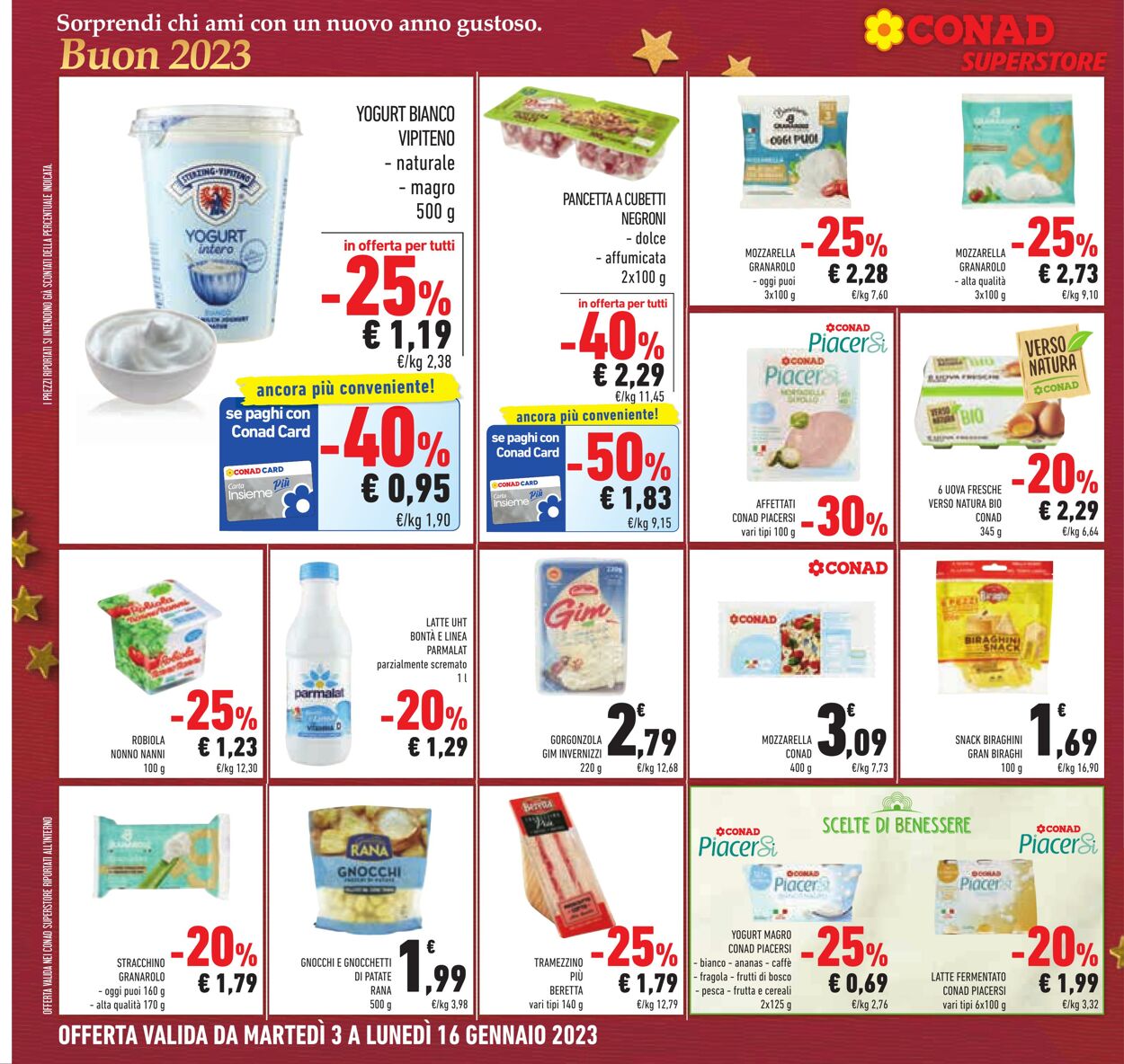 Volantino Conad 03.01.2023 - 16.01.2023