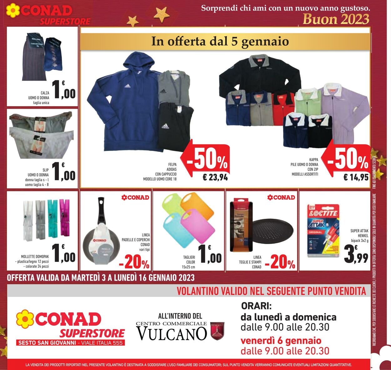 Volantino Conad 03.01.2023 - 16.01.2023