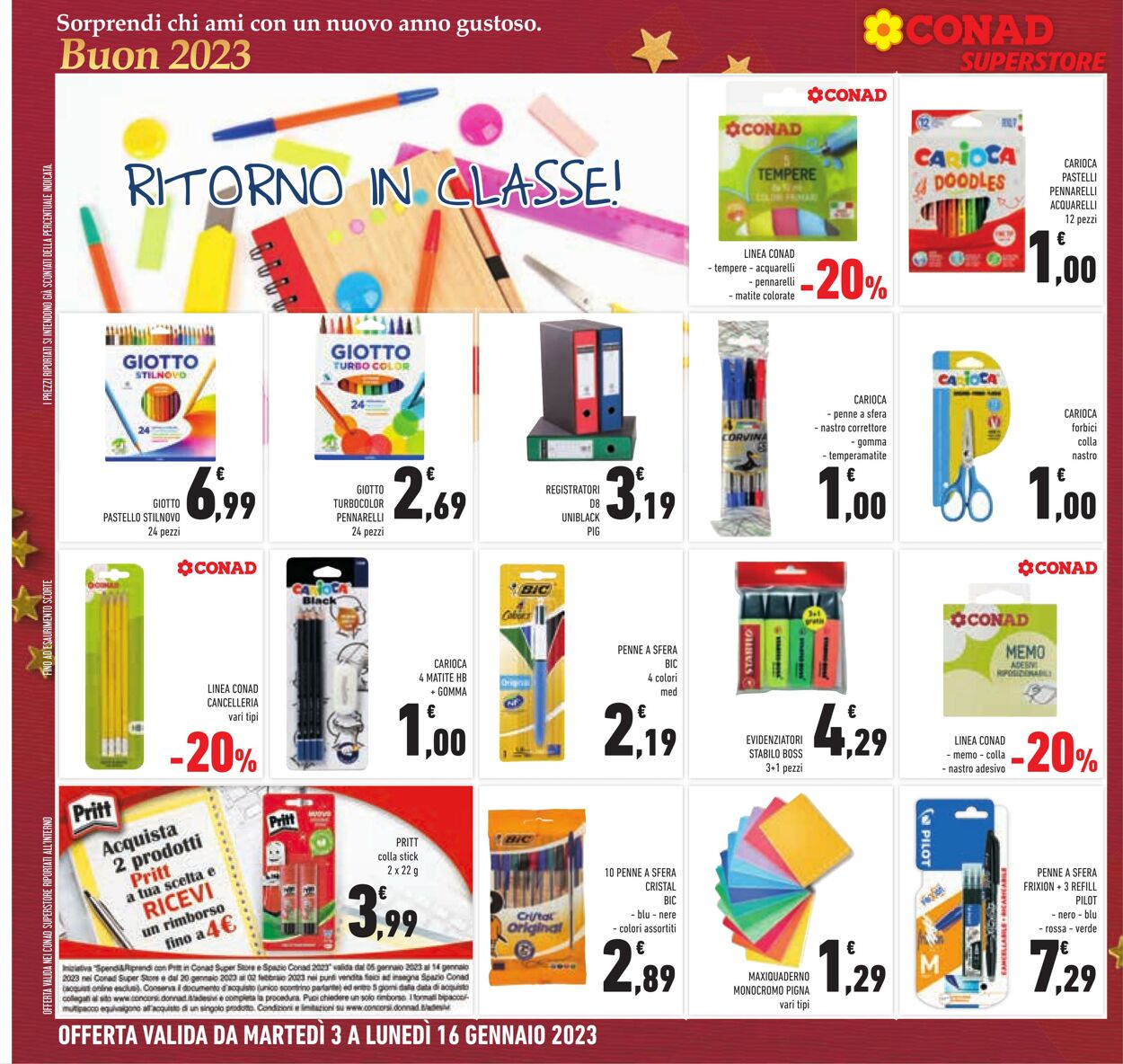 Volantino Conad 03.01.2023 - 16.01.2023