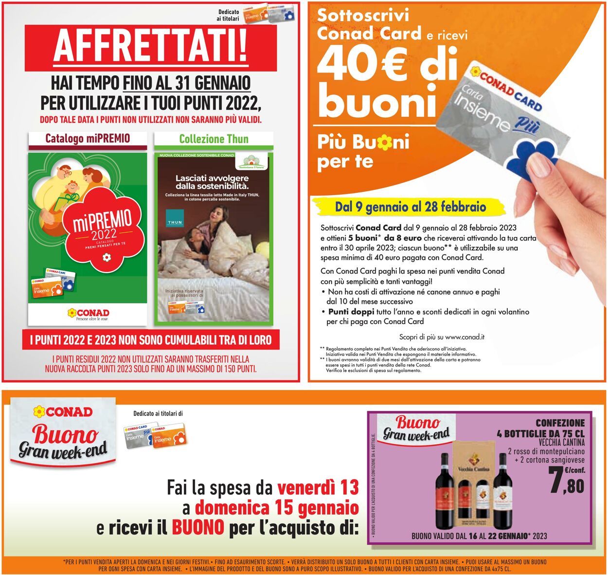 Volantino Conad 03.01.2023 - 16.01.2023