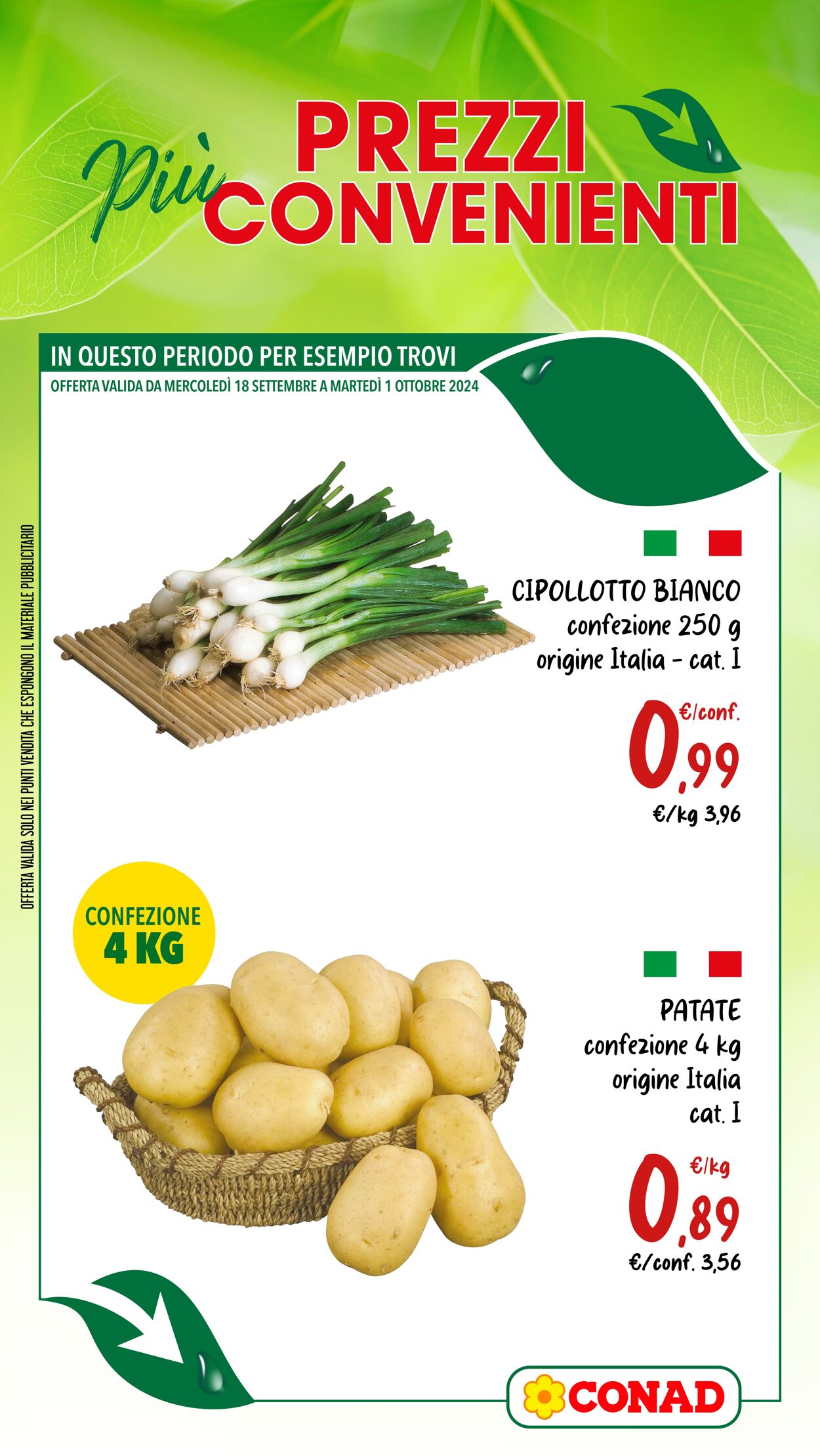 Volantino Conad 18.09.2024 - 01.10.2024