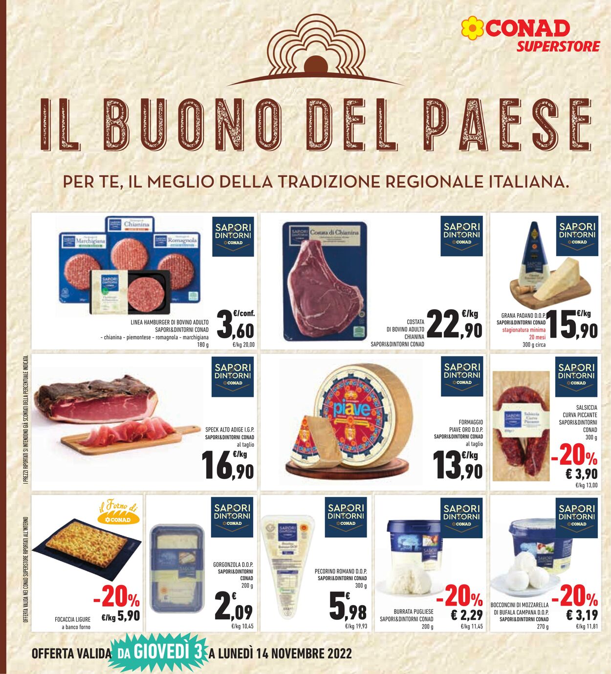 Volantino Conad 03.11.2022 - 12.11.2022