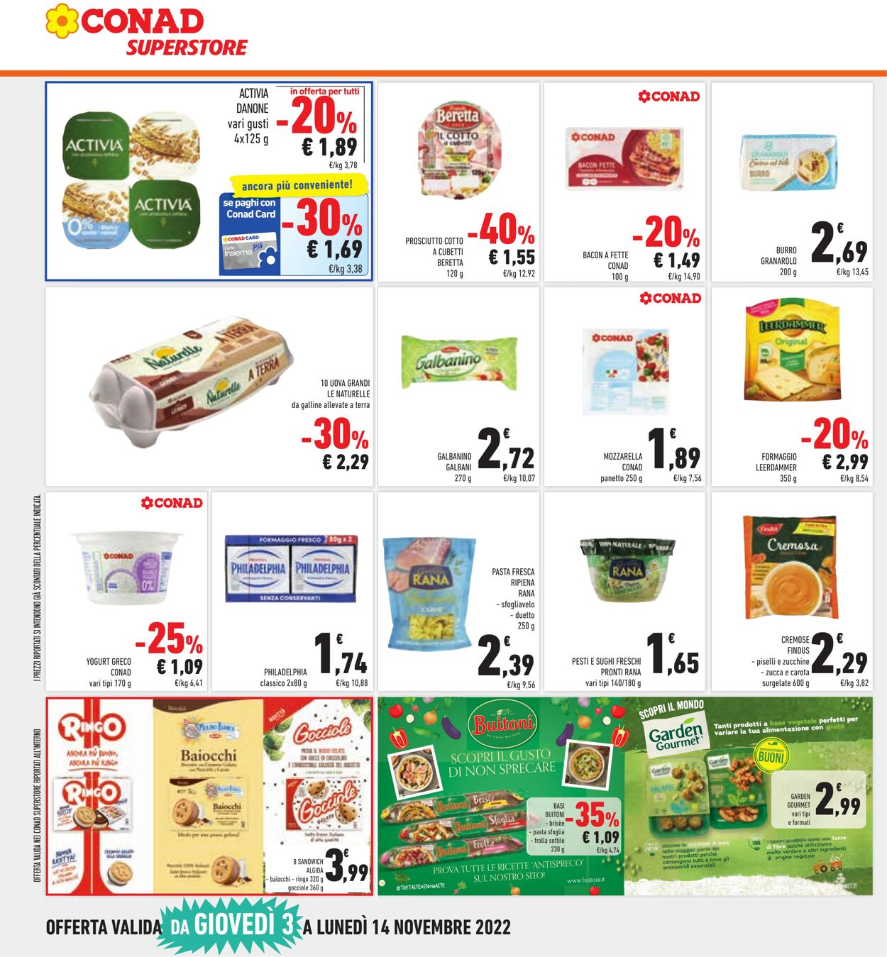 Volantino Conad 03.11.2022 - 12.11.2022