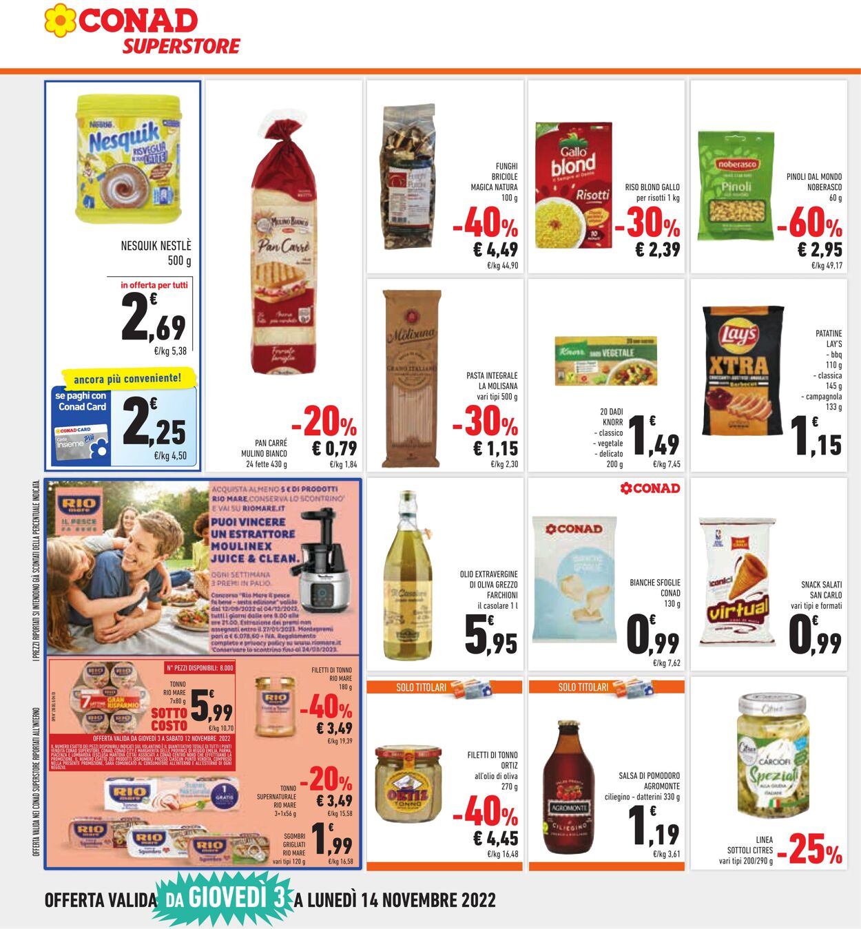 Volantino Conad 03.11.2022 - 12.11.2022