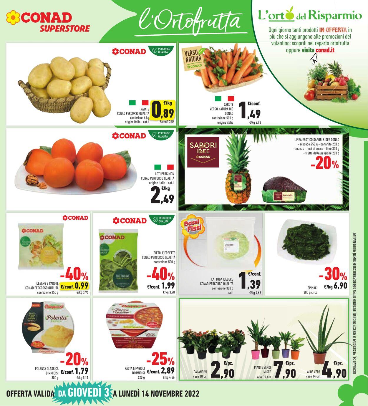 Volantino Conad 03.11.2022 - 12.11.2022