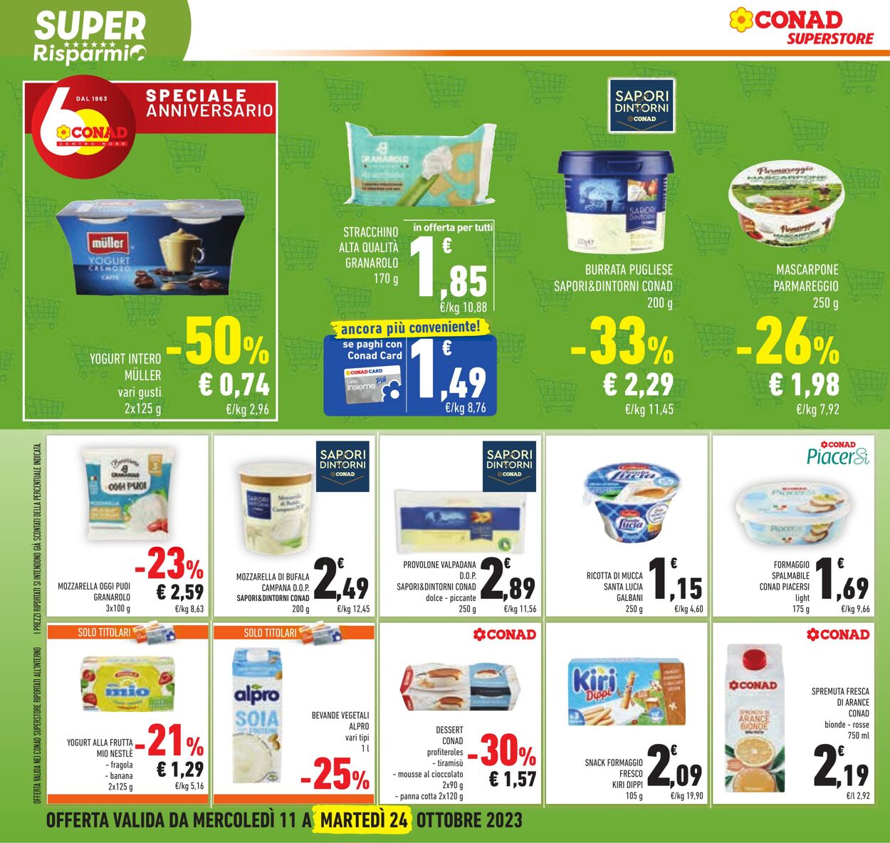 Volantino Conad 11.10.2023 - 24.10.2023