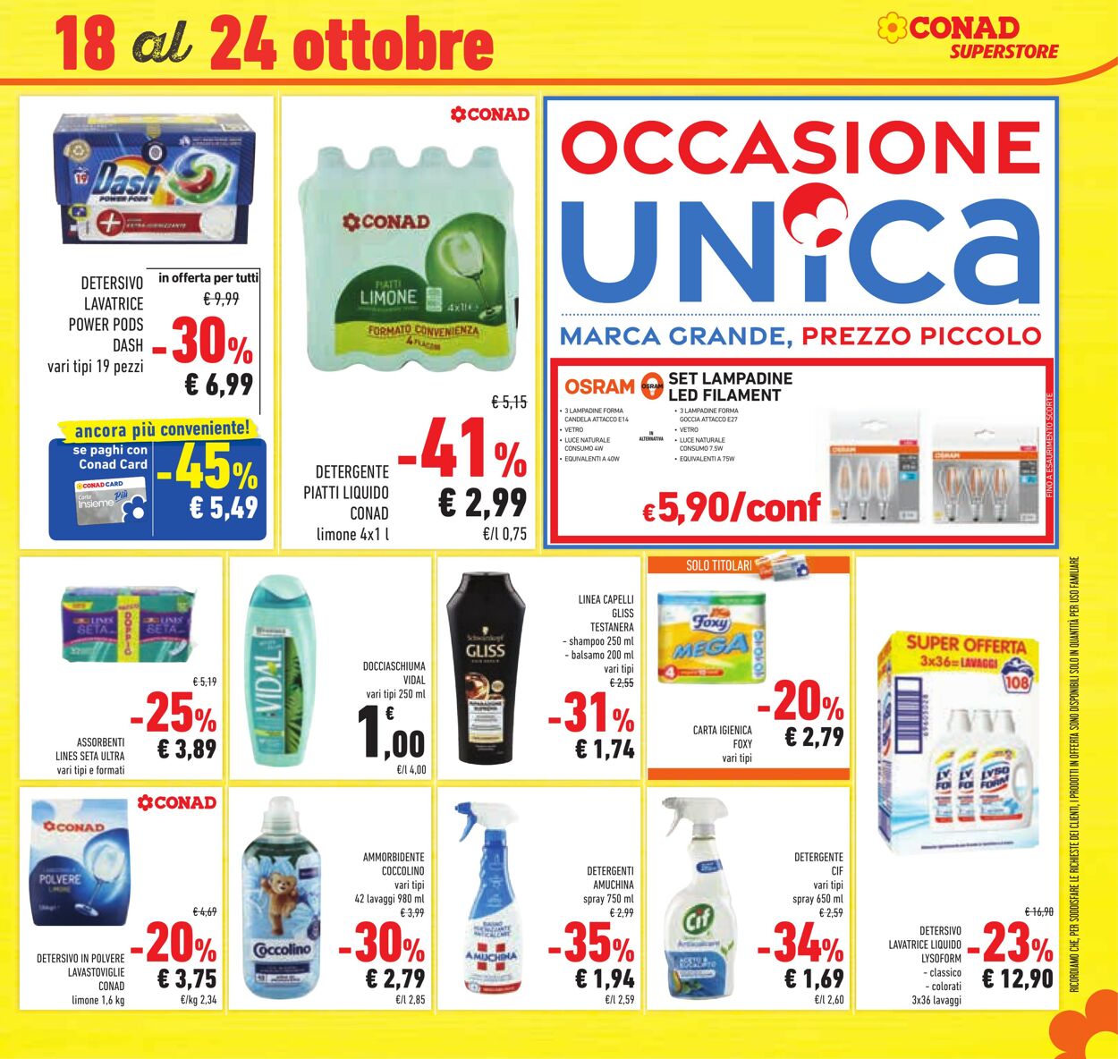 Volantino Conad 11.10.2023 - 24.10.2023