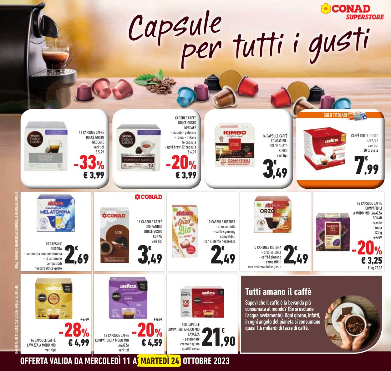 Volantino Conad 11.10.2023 - 24.10.2023