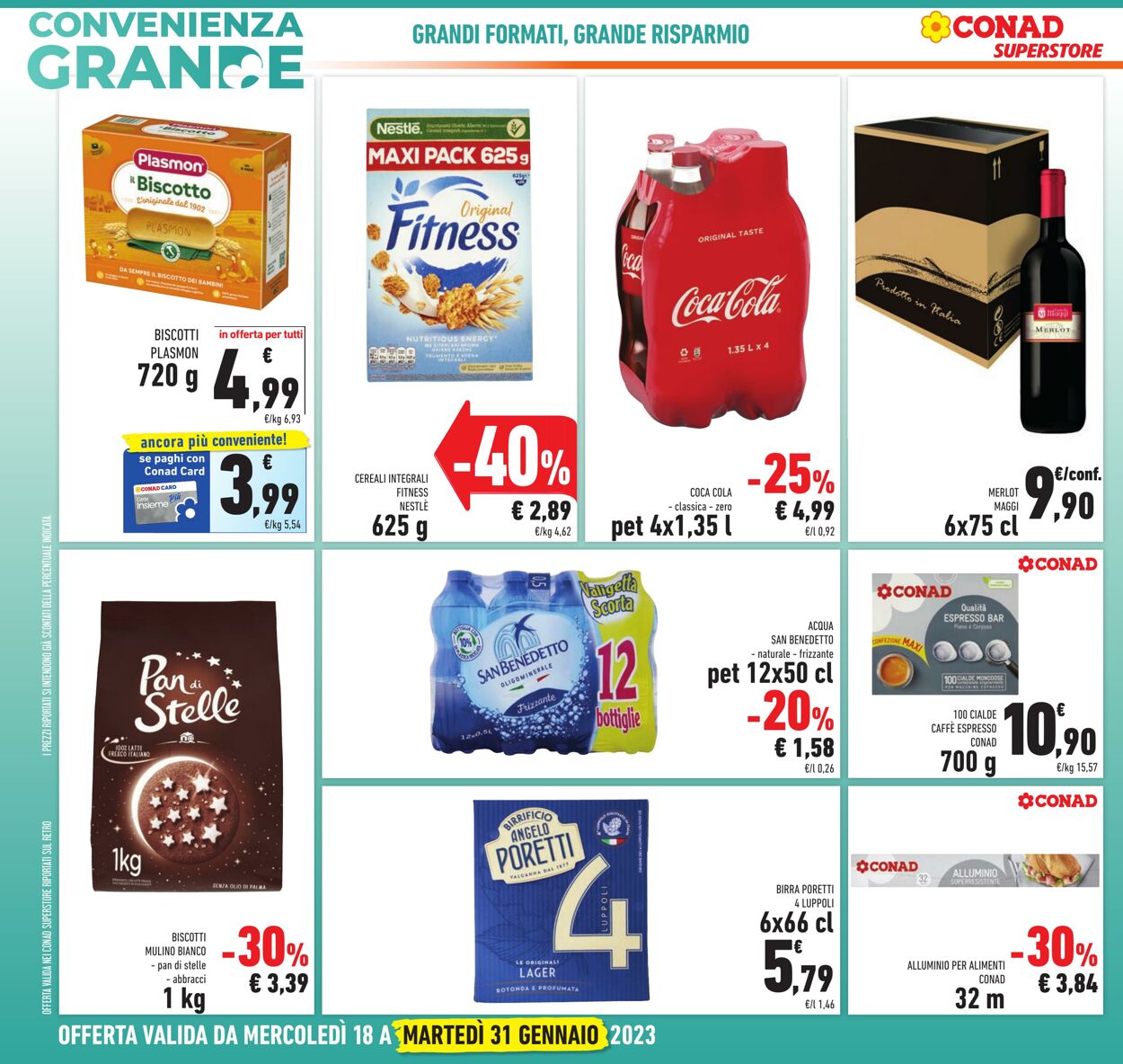 Volantino Conad 18.01.2023 - 31.01.2023