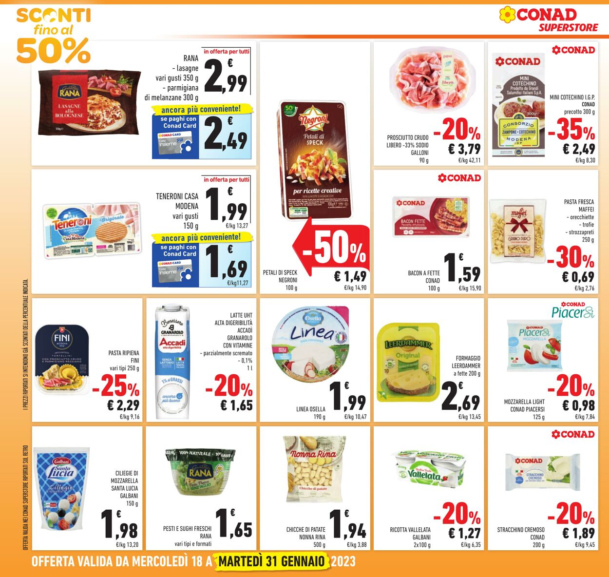 Volantino Conad 18.01.2023 - 31.01.2023