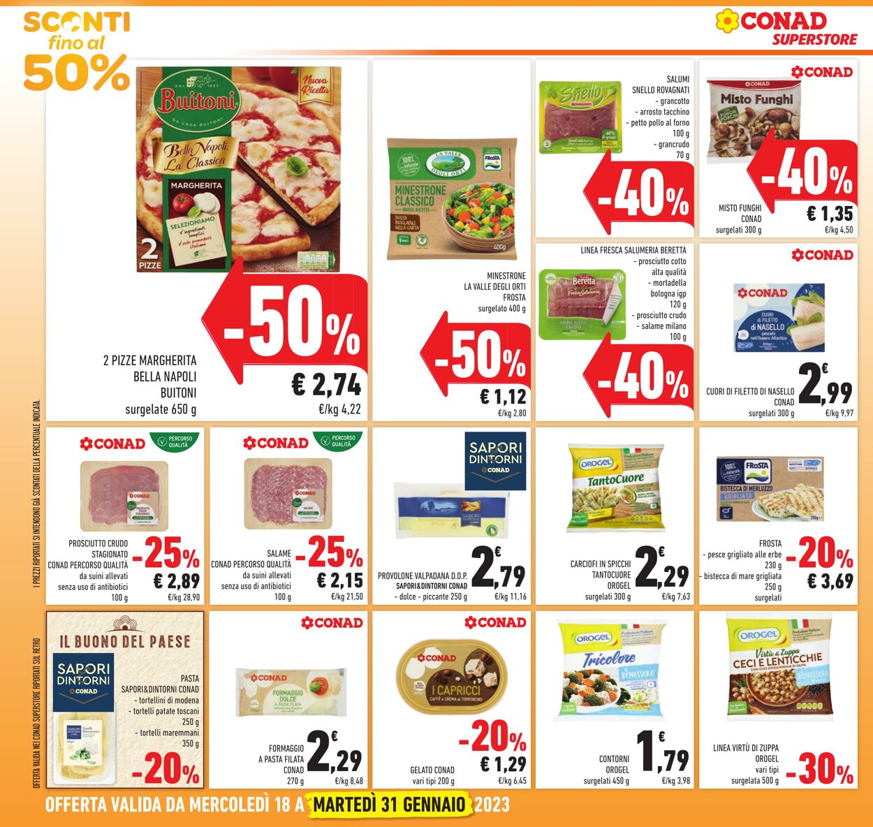 Volantino Conad 18.01.2023 - 31.01.2023