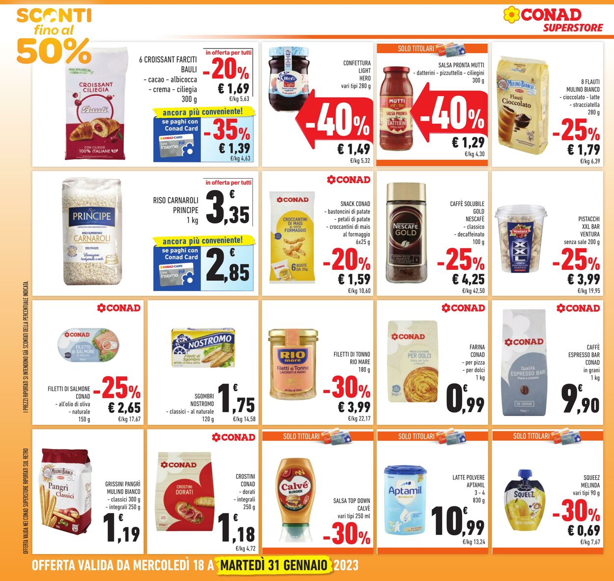 Volantino Conad 18.01.2023 - 31.01.2023