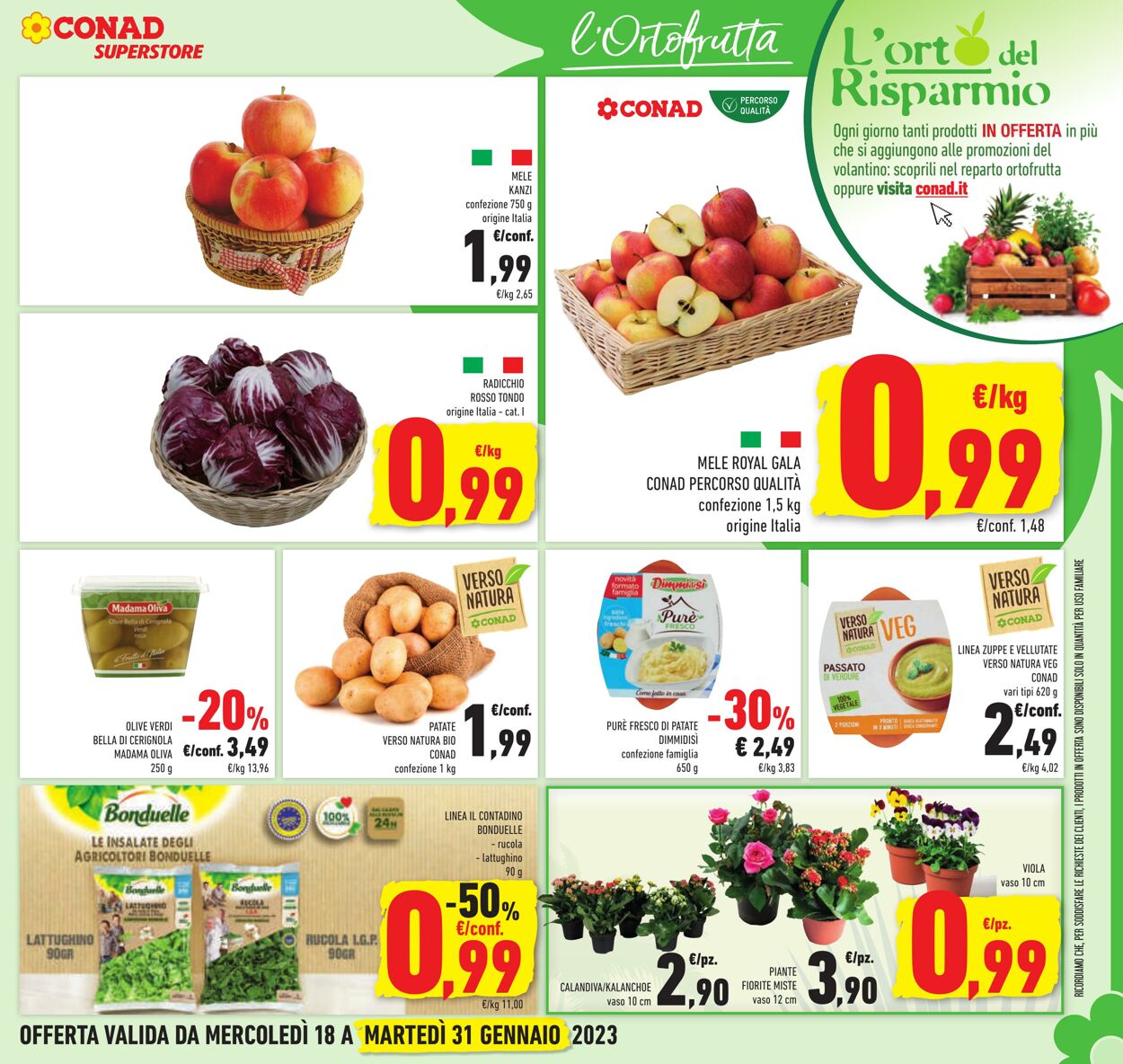 Volantino Conad 18.01.2023 - 31.01.2023