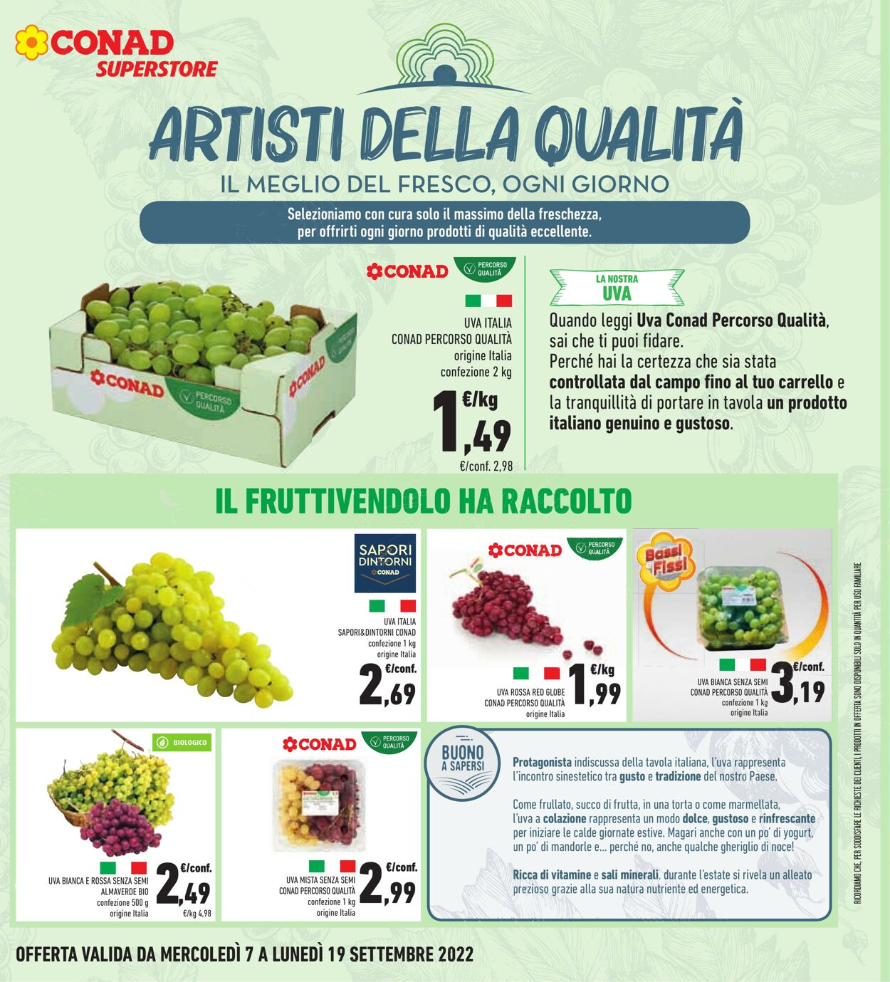 Volantino Conad 07.09.2022 - 19.09.2022