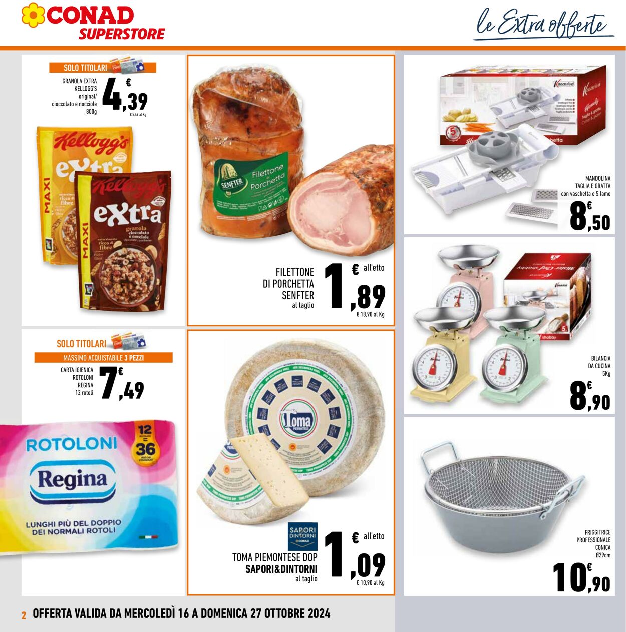 Volantino Conad 16.10.2024 - 27.10.2024