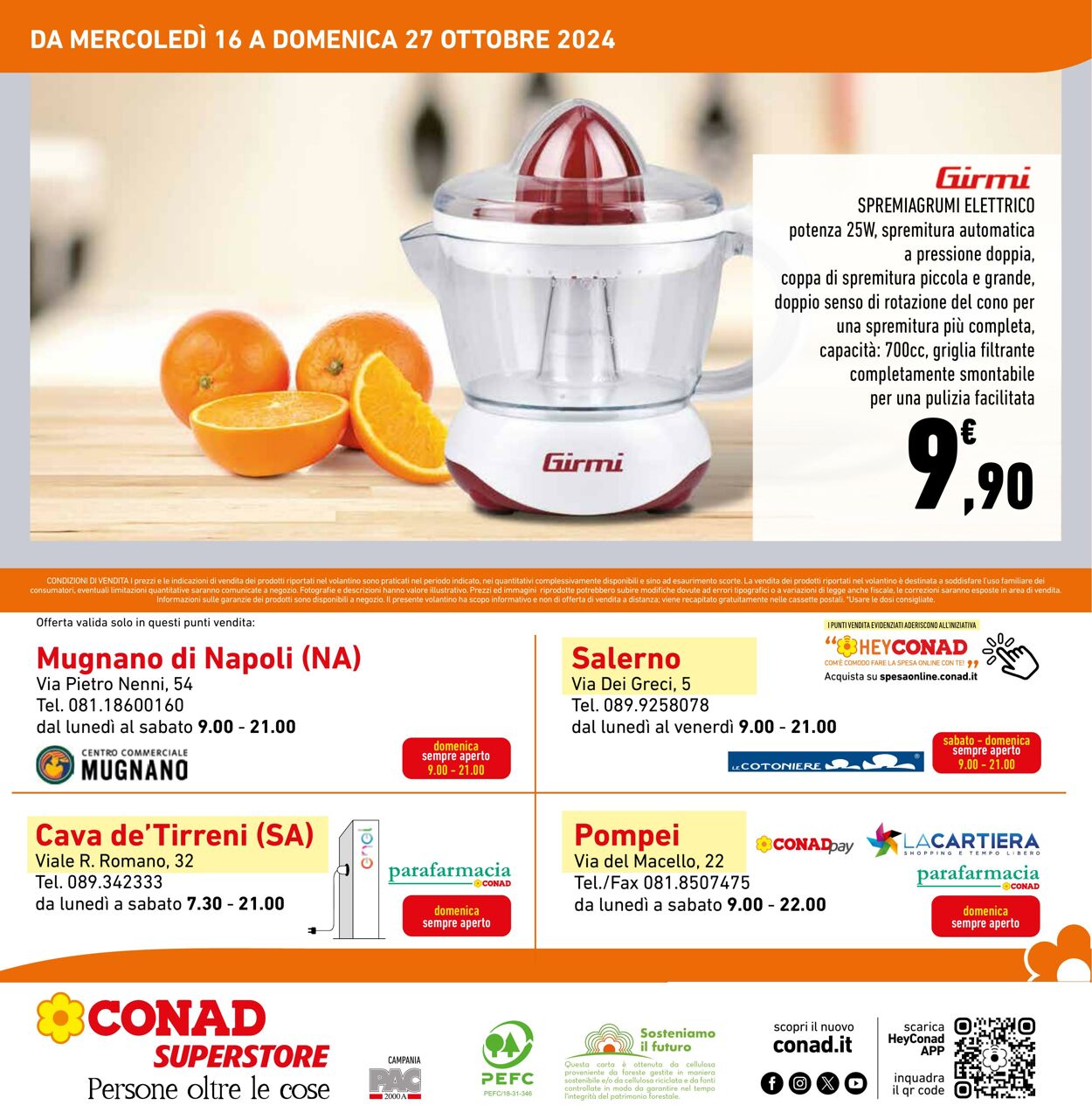 Volantino Conad 16.10.2024 - 27.10.2024