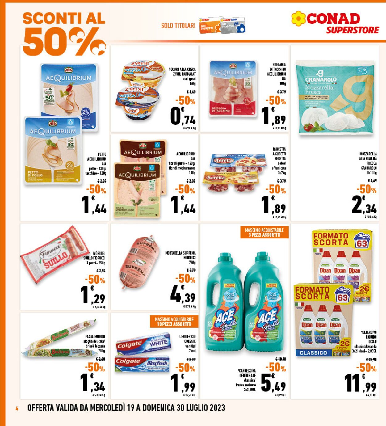 Volantino Conad 19.07.2023 - 30.07.2023