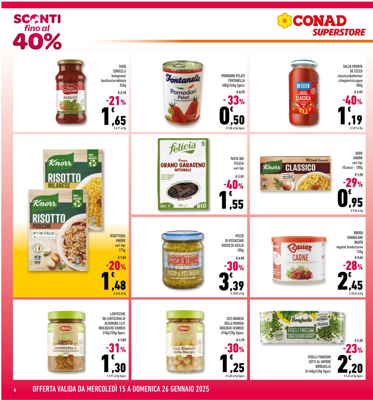 Volantino Conad 15.01.2025 - 26.01.2025