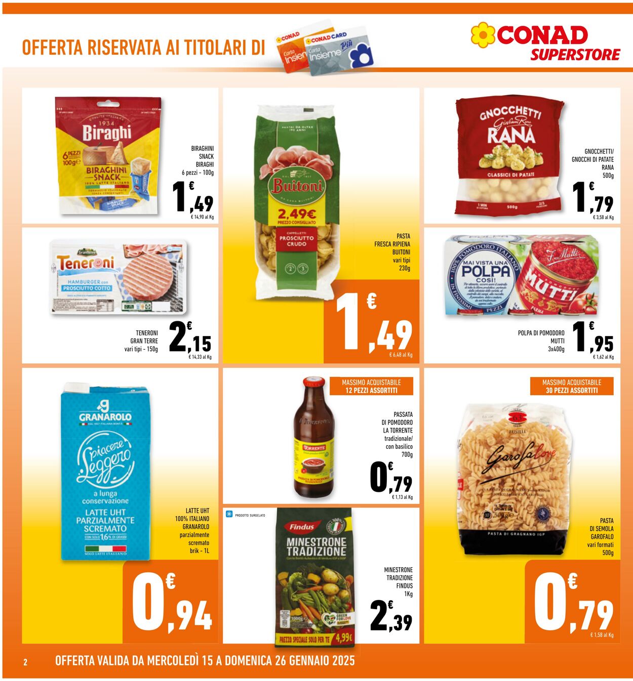 Volantino Conad 15.01.2025 - 26.01.2025