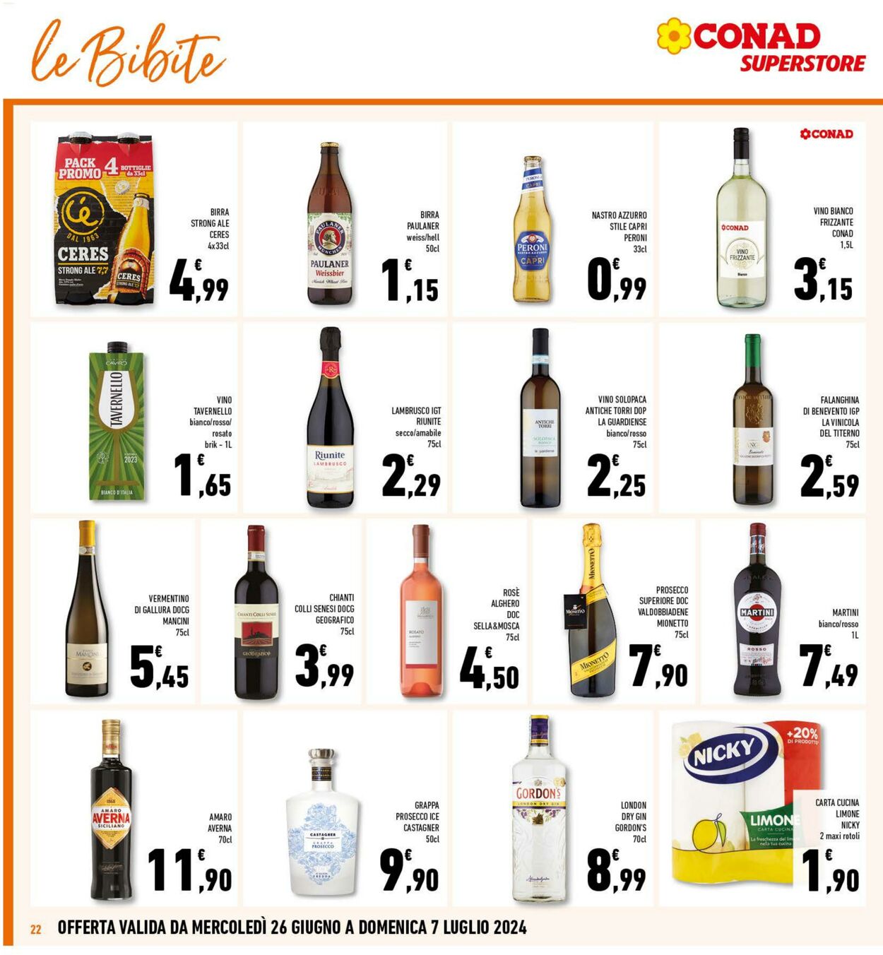 Volantino Conad 26.06.2024 - 07.07.2024