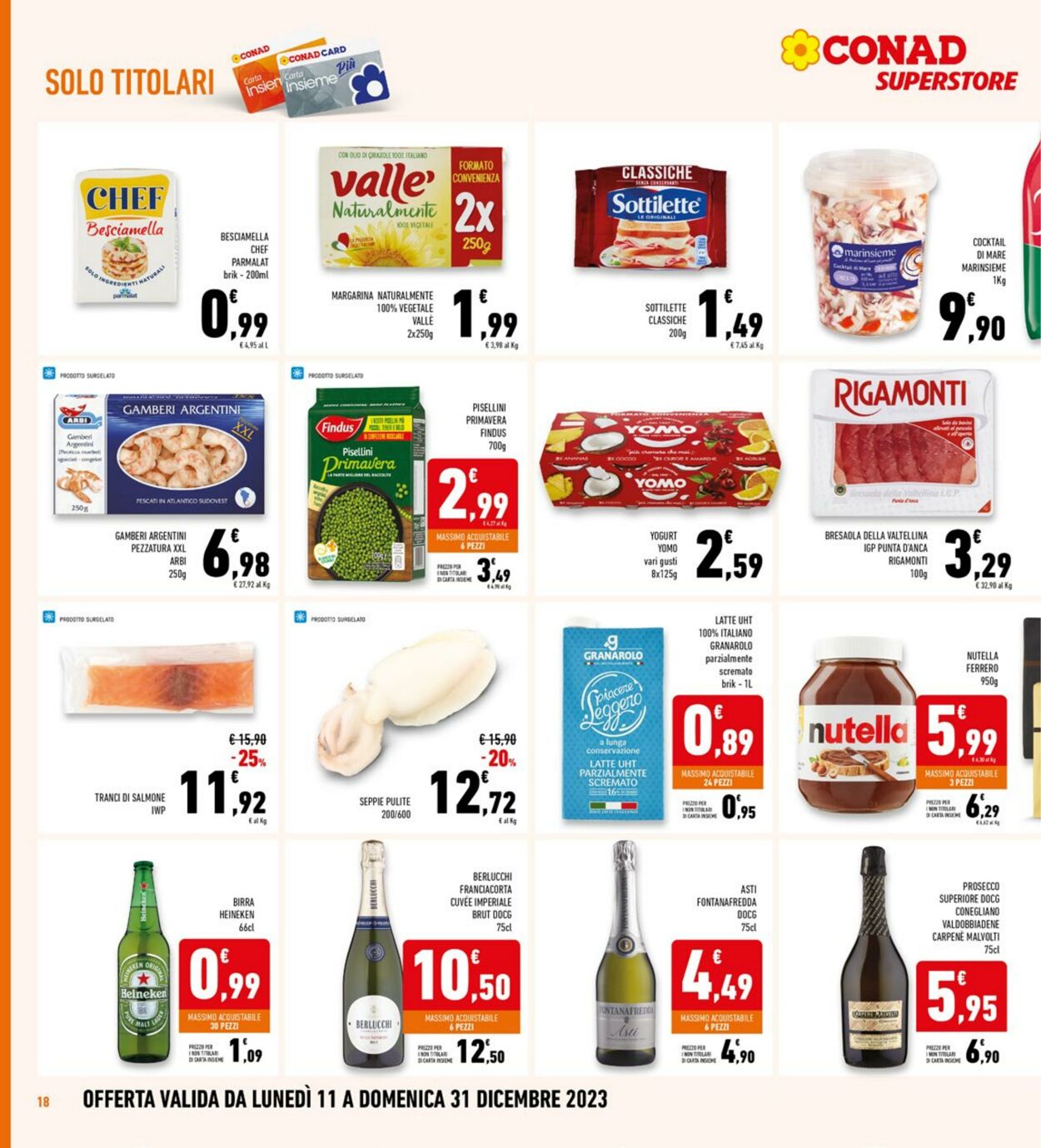 Volantino Conad 11.12.2023 - 31.12.2023