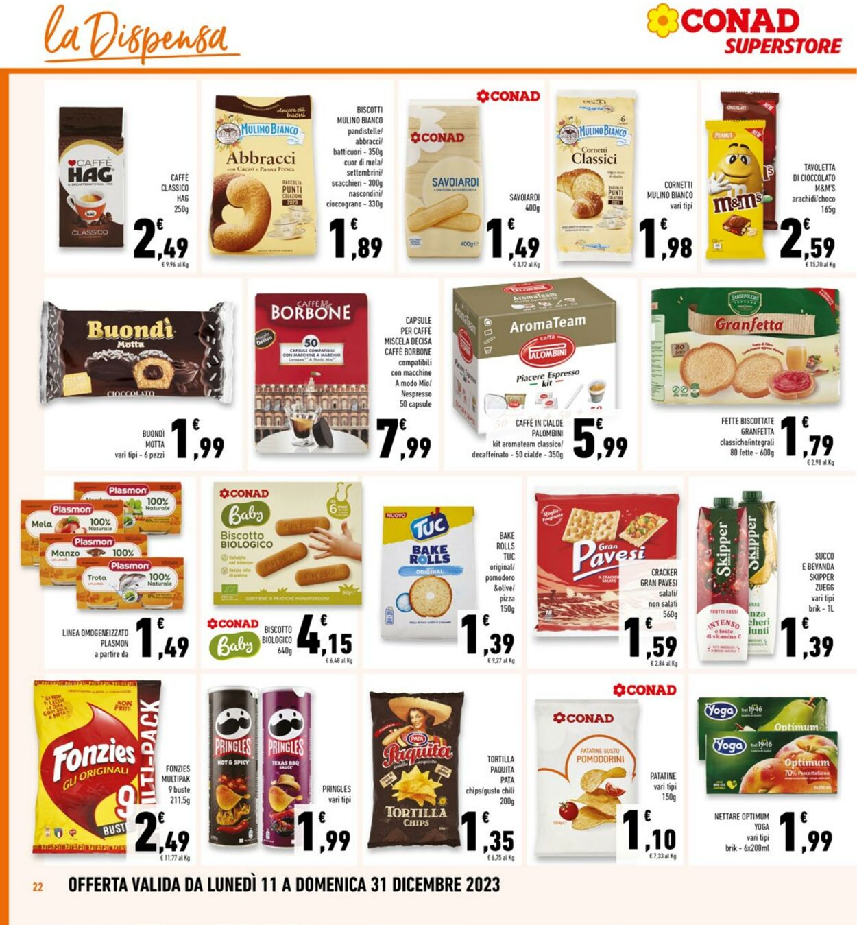 Volantino Conad 11.12.2023 - 31.12.2023