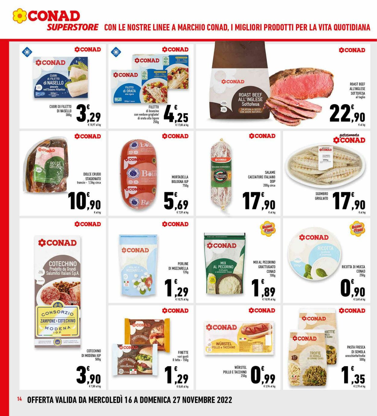 Volantino Conad 16.11.2022 - 27.11.2022