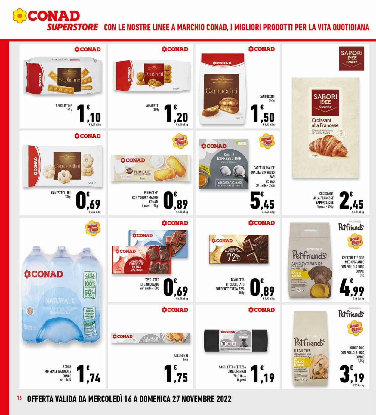 Volantino Conad 16.11.2022 - 27.11.2022