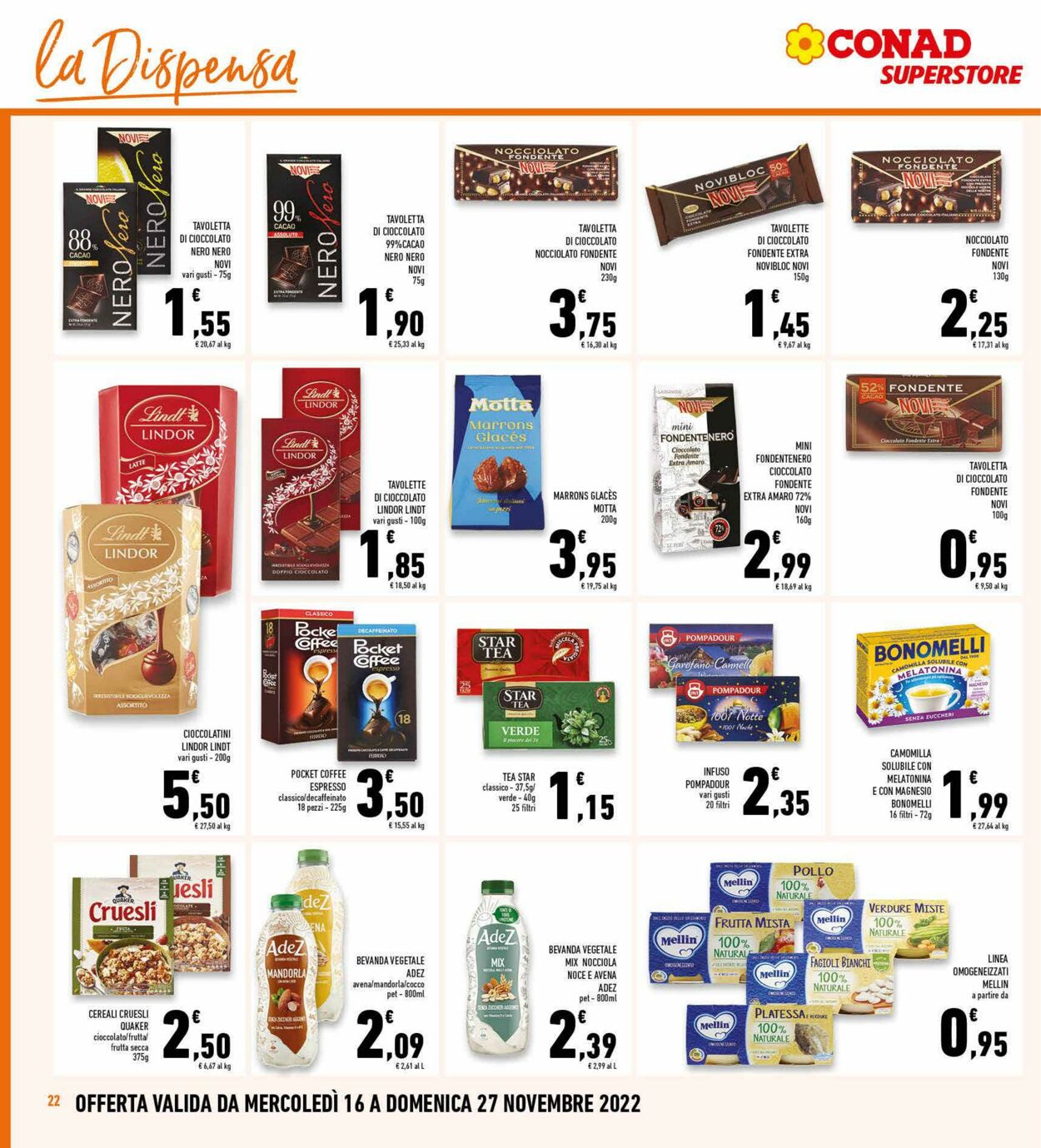 Volantino Conad 16.11.2022 - 27.11.2022