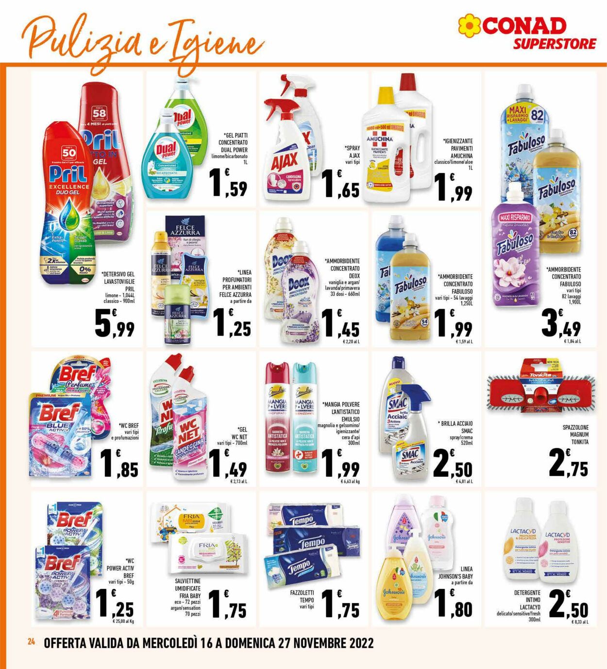 Volantino Conad 16.11.2022 - 27.11.2022