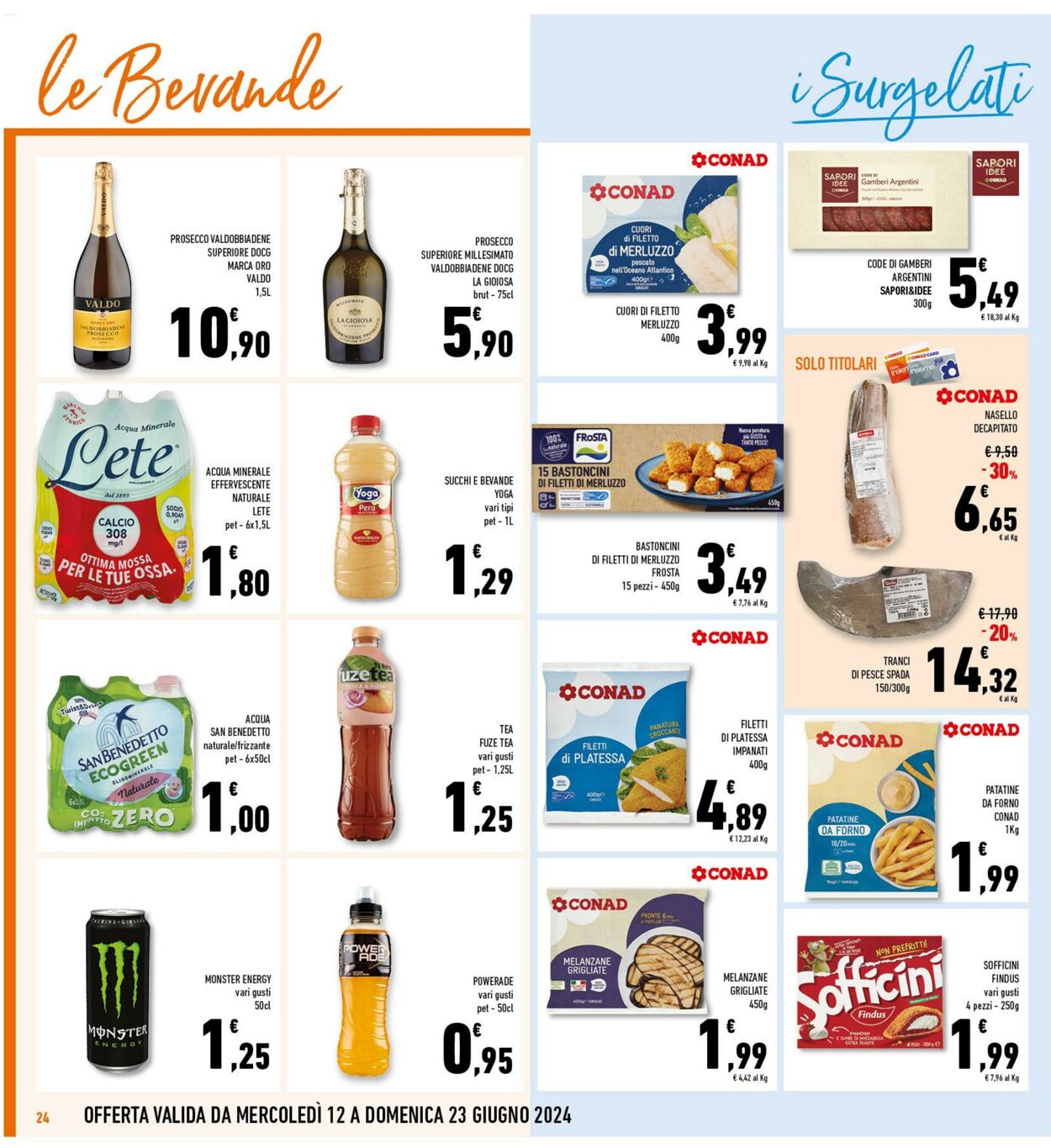 Volantino Conad 12.06.2024 - 23.06.2024