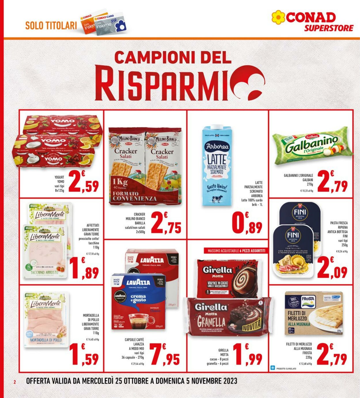 Volantino Conad 25.10.2023 - 05.11.2023