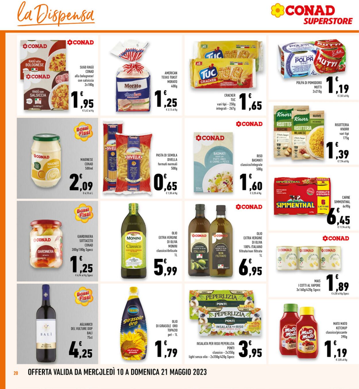 Volantino Conad 10.05.2023 - 21.05.2023