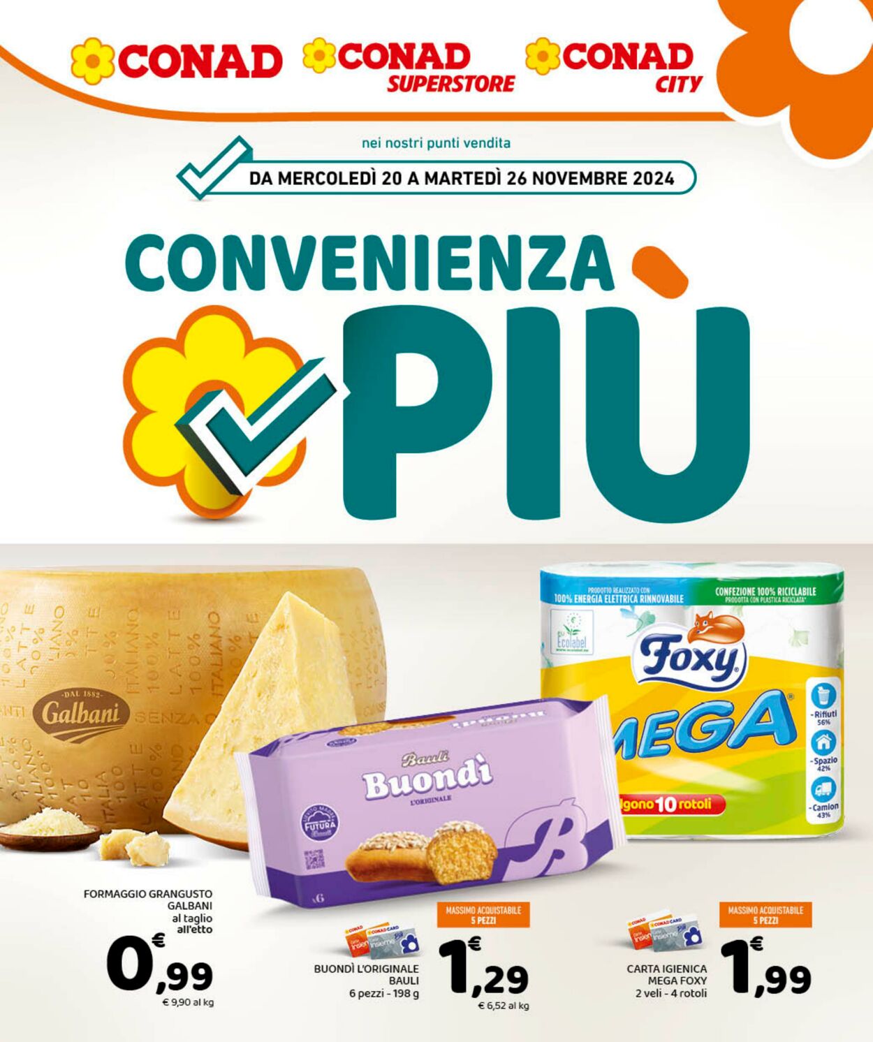 Volantino Conad 20.11.2024 - 26.11.2024