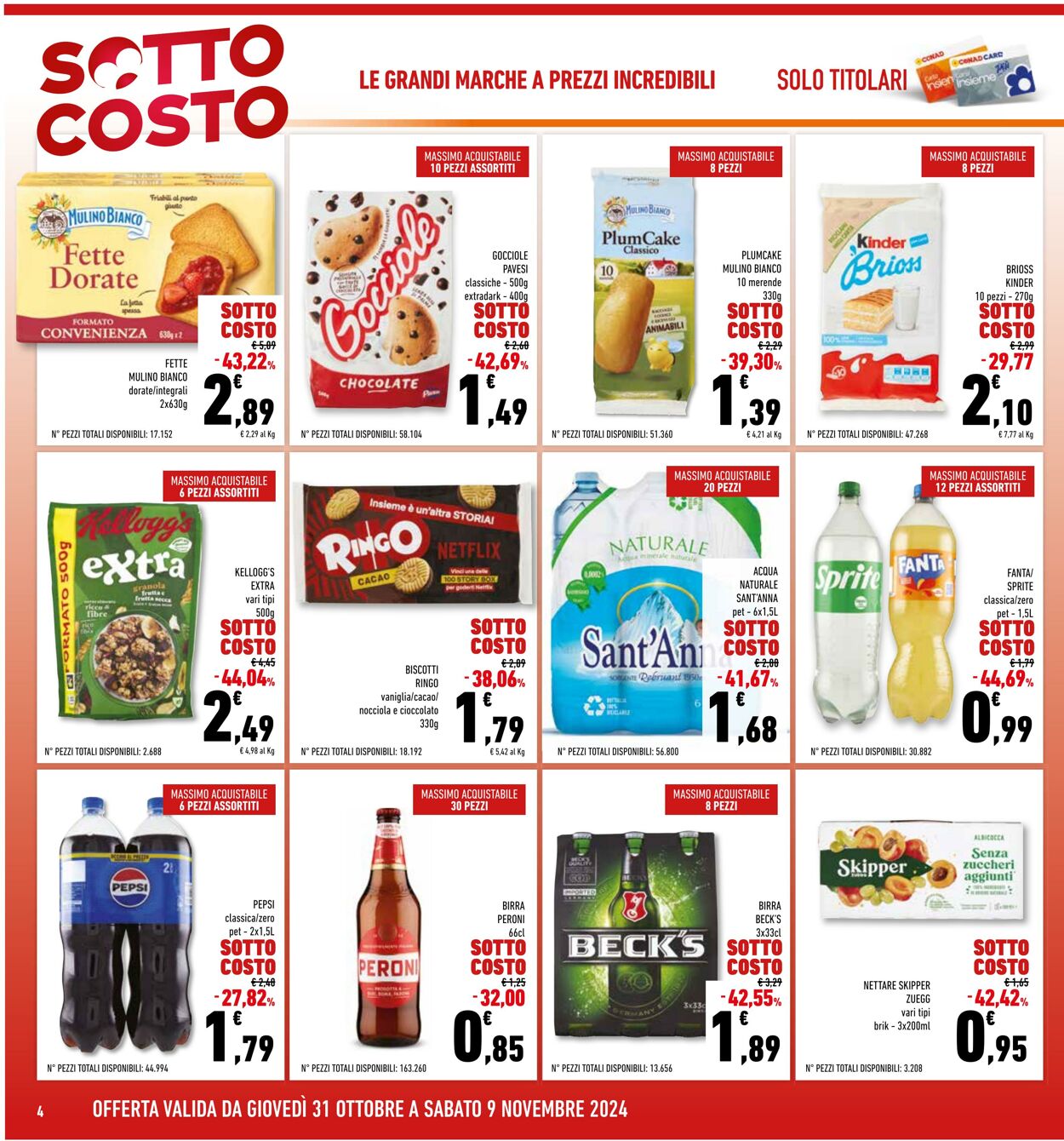 Volantino Conad 31.10.2024 - 09.11.2024