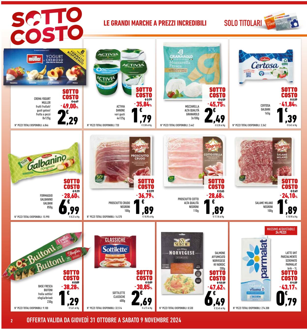 Volantino Conad 31.10.2024 - 09.11.2024