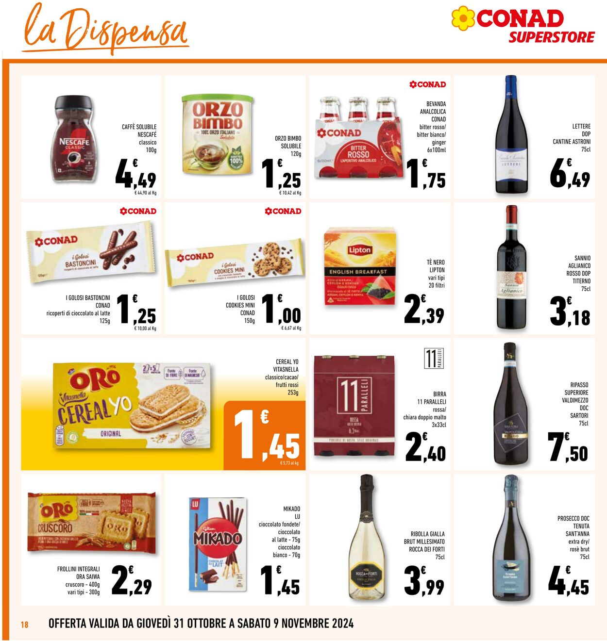 Volantino Conad 31.10.2024 - 09.11.2024