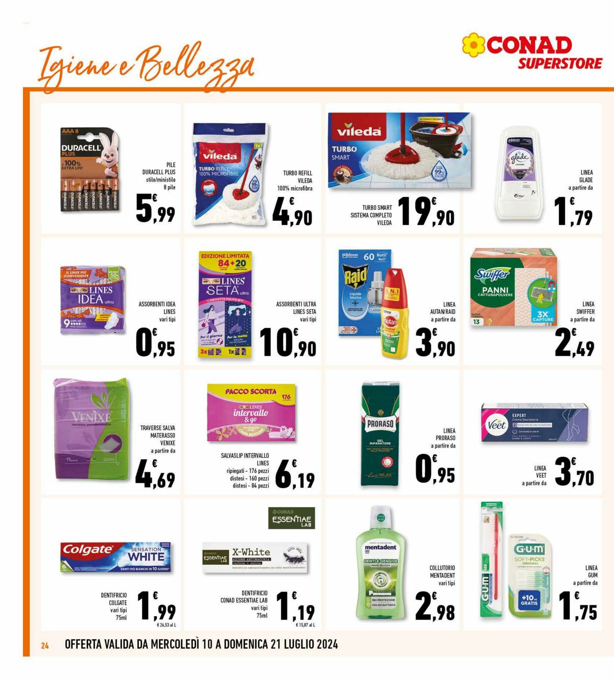 Volantino Conad 10.07.2024 - 21.07.2024