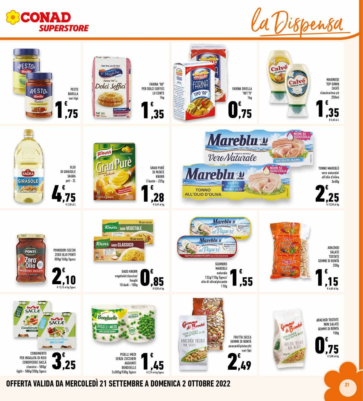 Volantino Conad 21.09.2022 - 02.10.2022