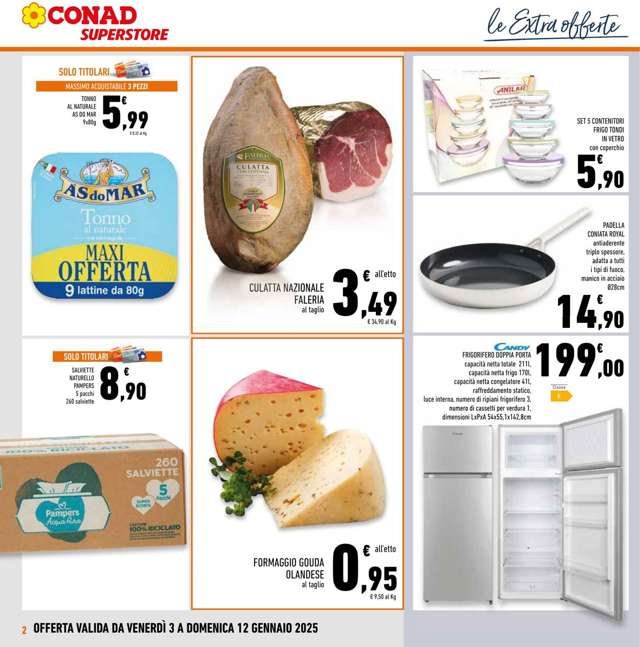 Volantino Conad 03.01.2025 - 12.01.2025