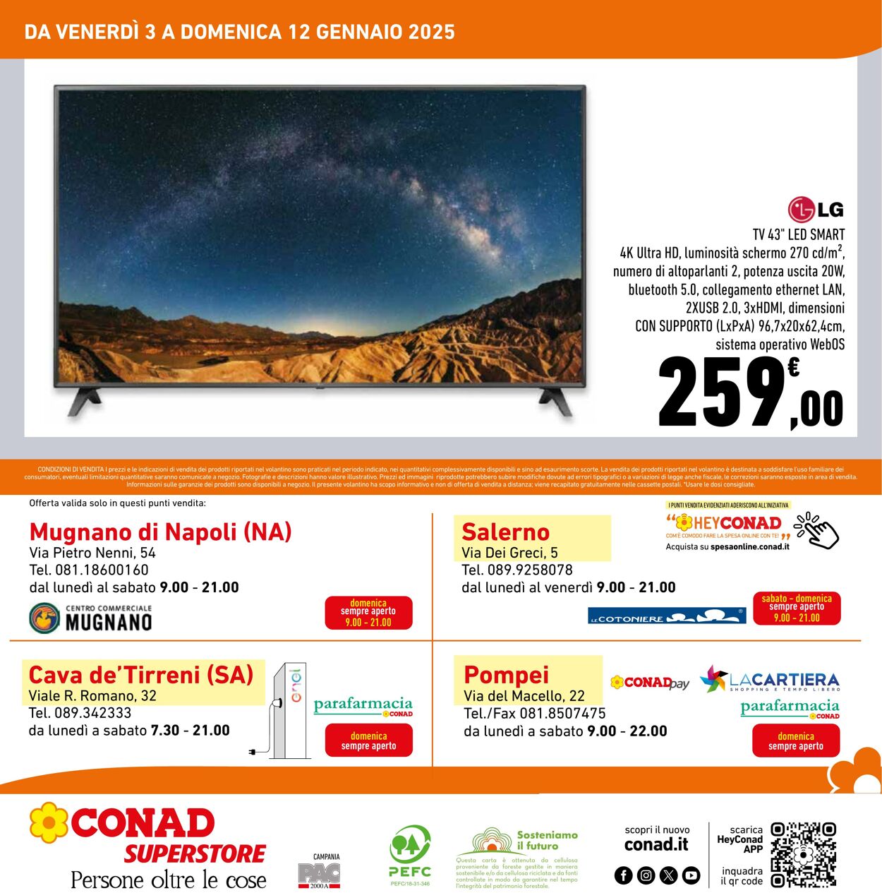 Volantino Conad 03.01.2025 - 12.01.2025