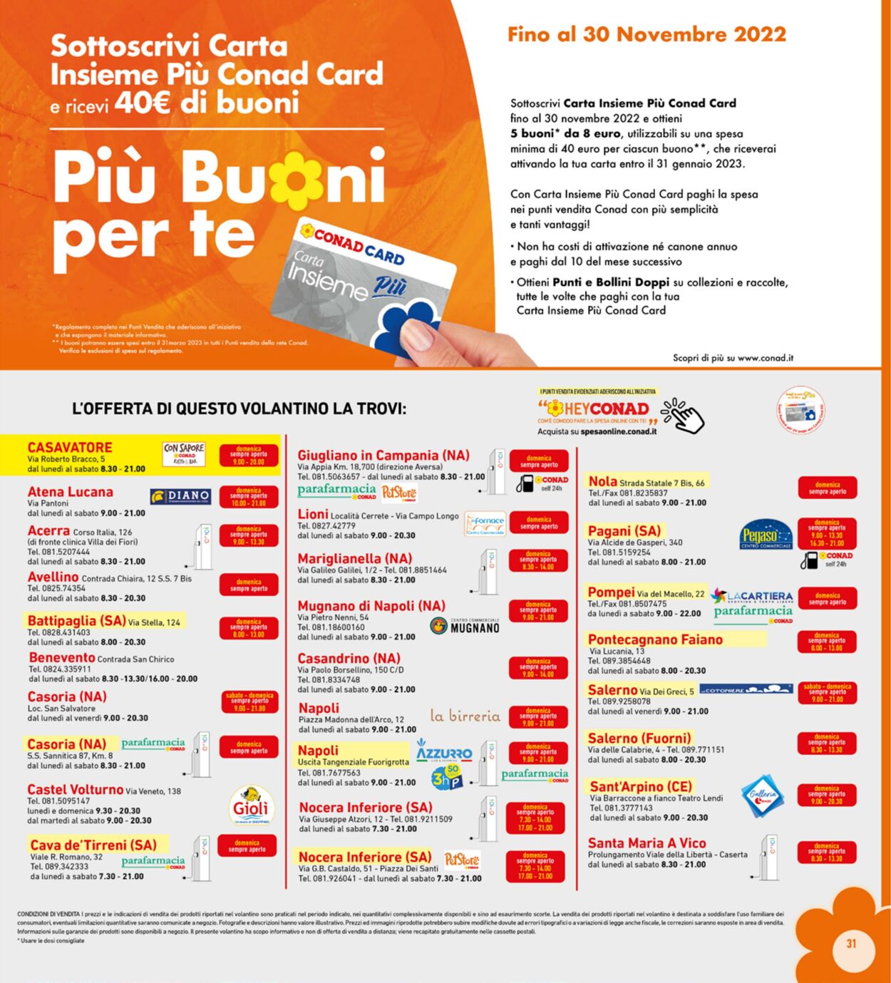 Volantino Conad 03.10.2022 - 12.11.2022