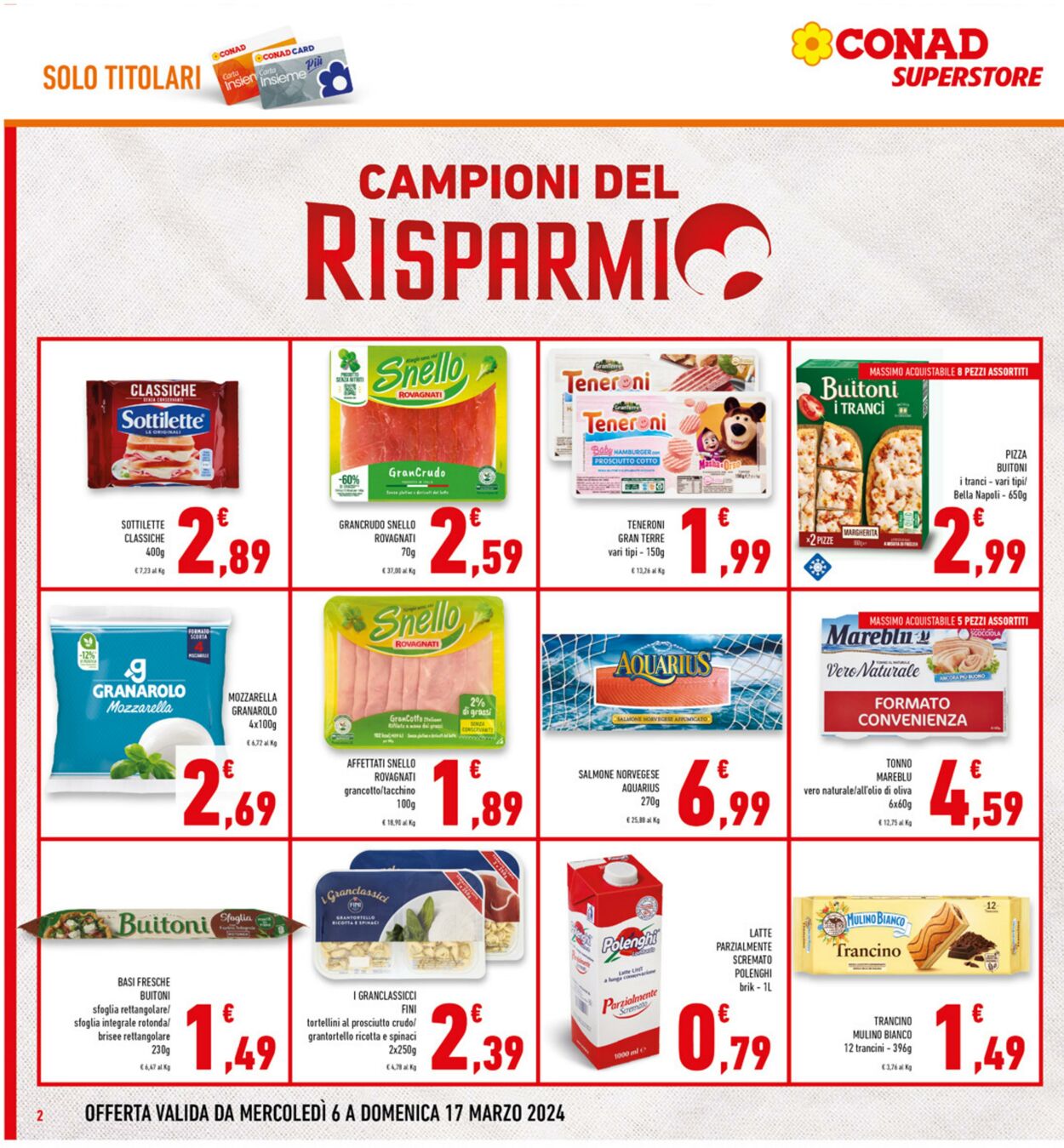 Volantino Conad 06.03.2024 - 17.03.2024