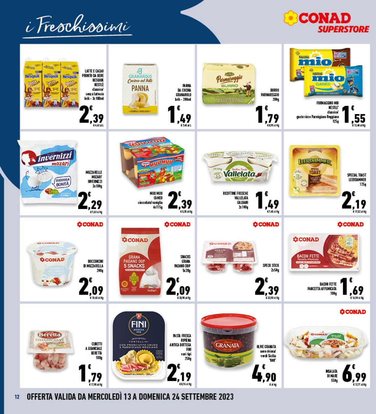 Volantino Conad 13.09.2023 - 24.09.2023