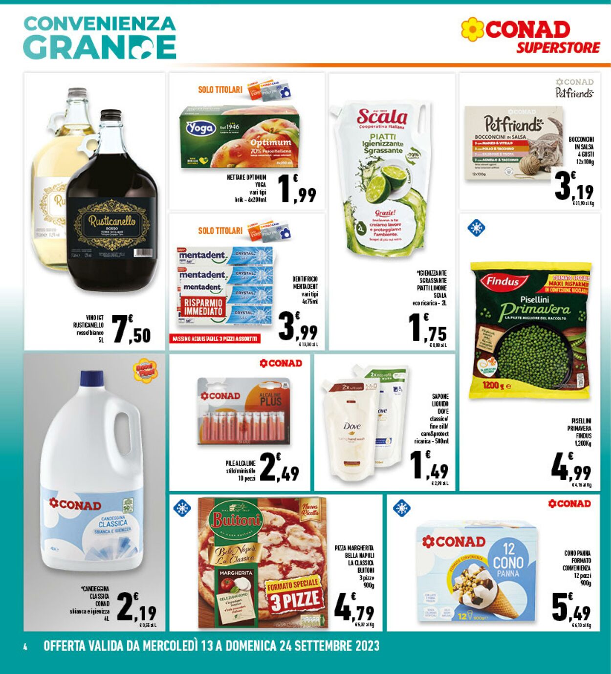 Volantino Conad 13.09.2023 - 24.09.2023