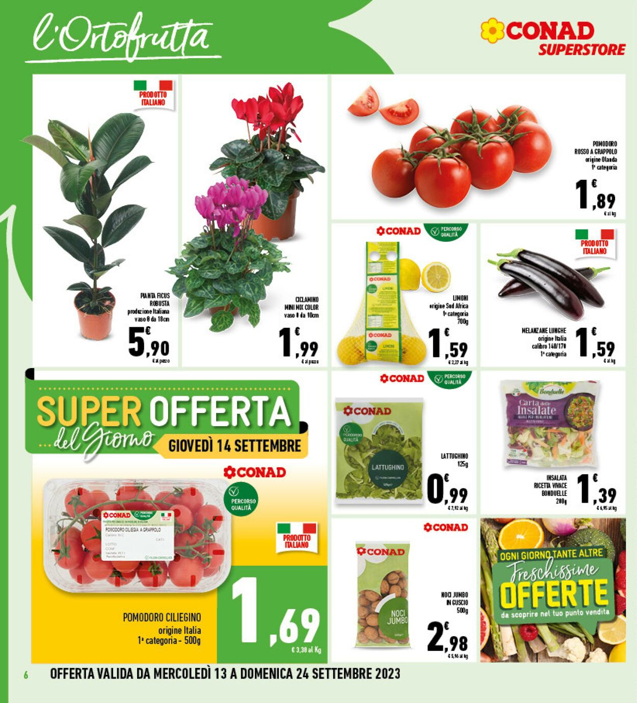 Volantino Conad 13.09.2023 - 24.09.2023