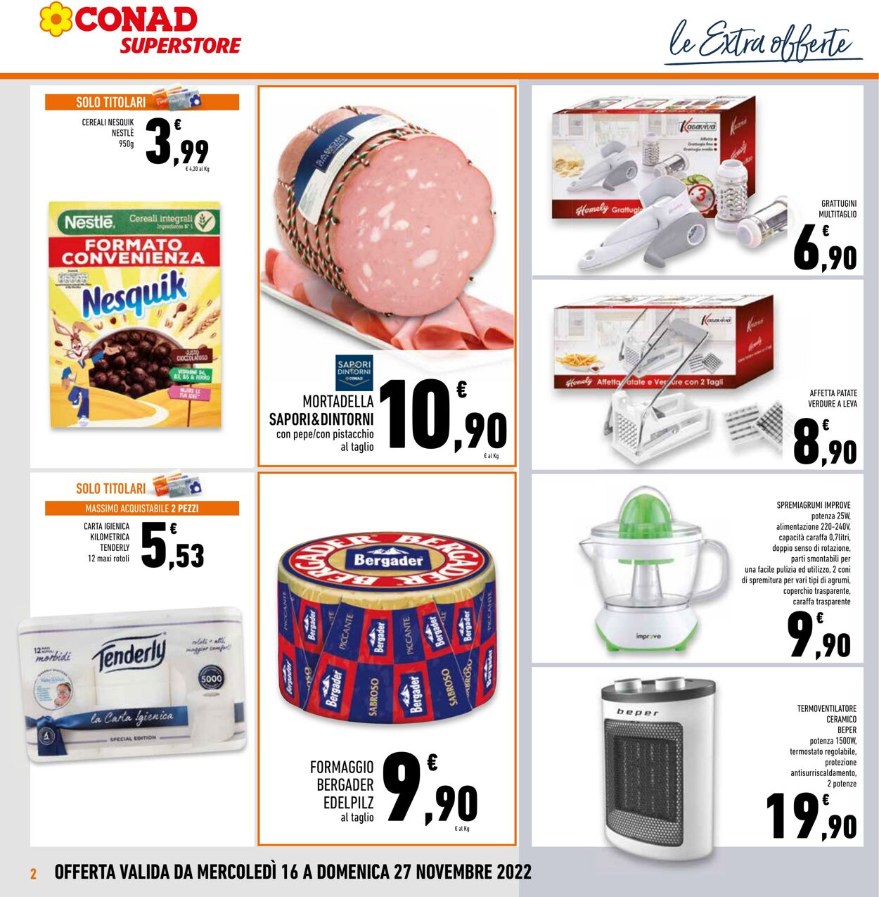 Volantino Conad 16.11.2022 - 27.11.2022