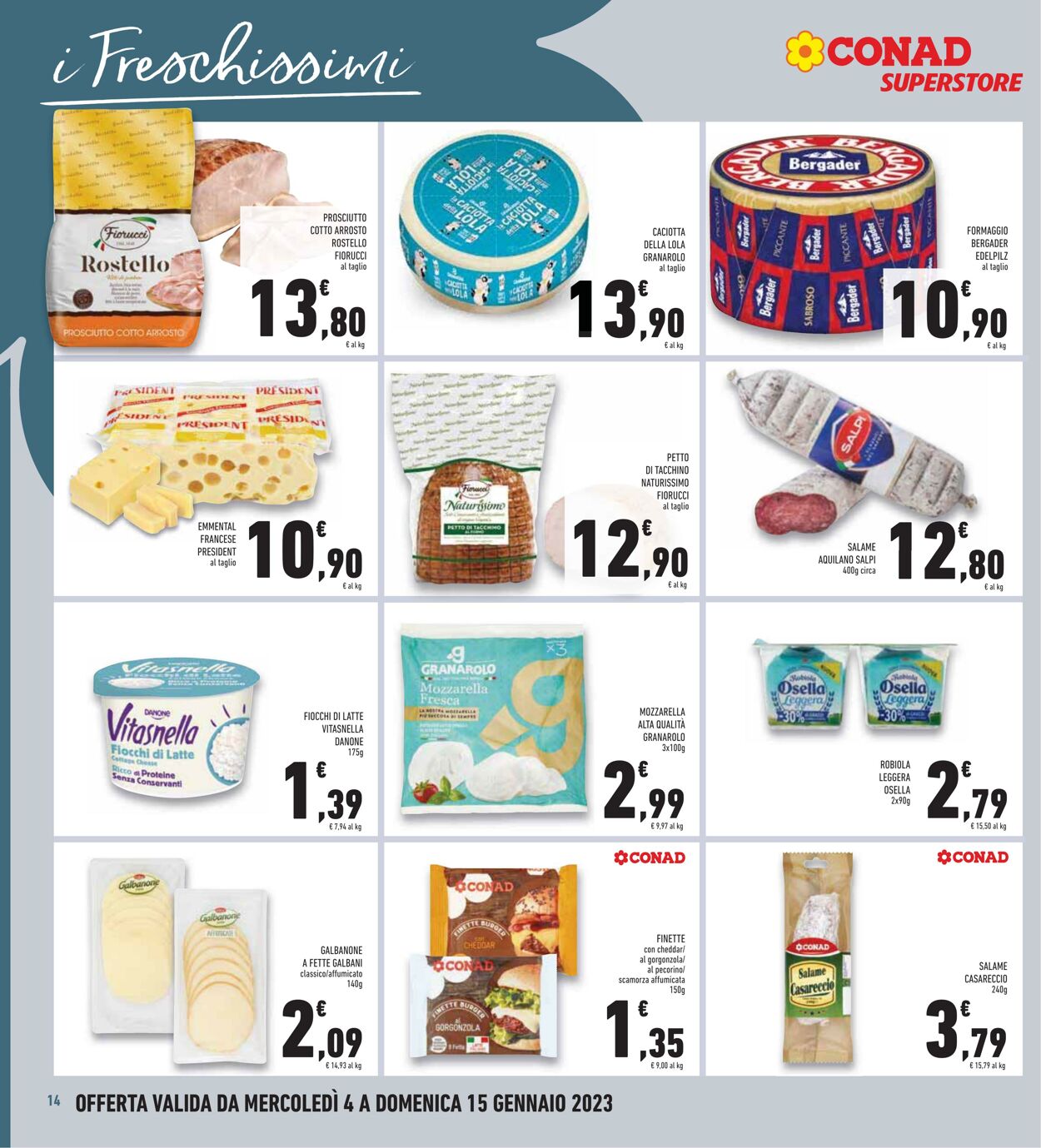 Volantino Conad 04.01.2023 - 15.01.2023