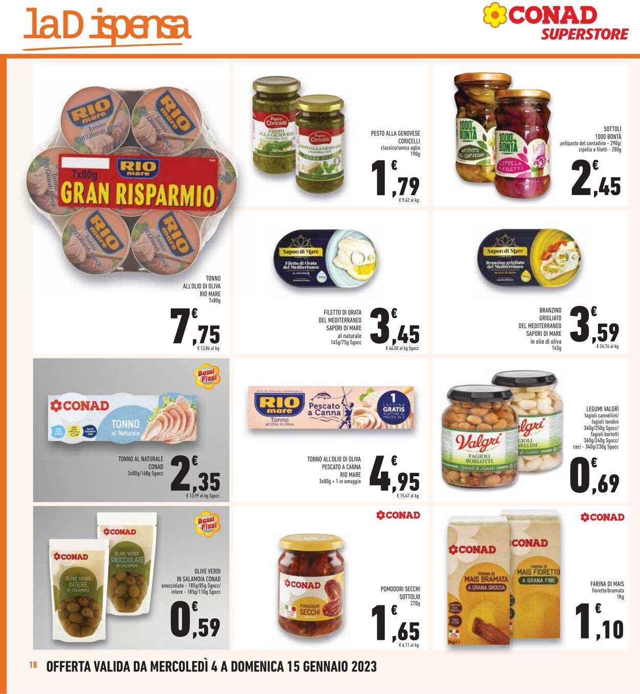 Volantino Conad 04.01.2023 - 15.01.2023